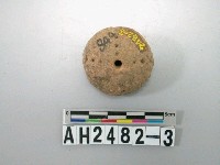 藏品(紅色夾砂刺點陶紡輪)的圖片